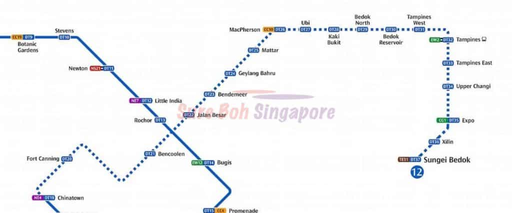 21km-long Downtown Line 3 will begin operations on Oct 21