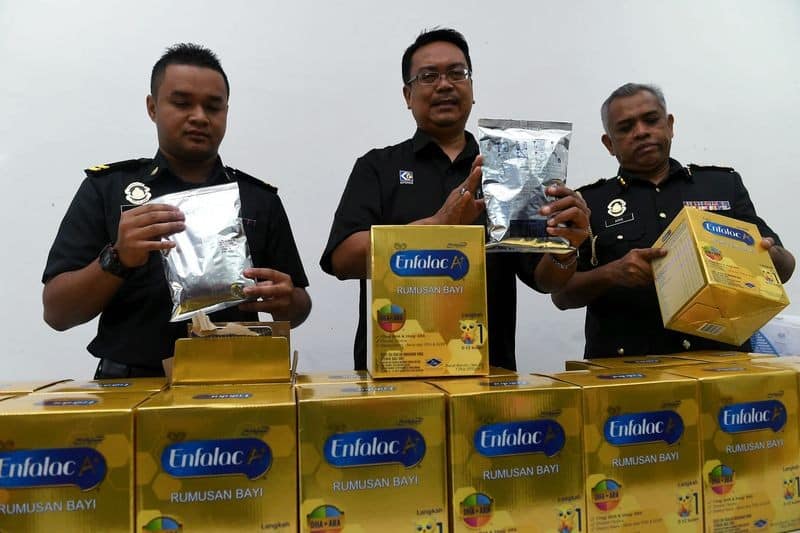 Fake baby milk powder sold in Chinese medical shops and convenience stores in Johor Baru