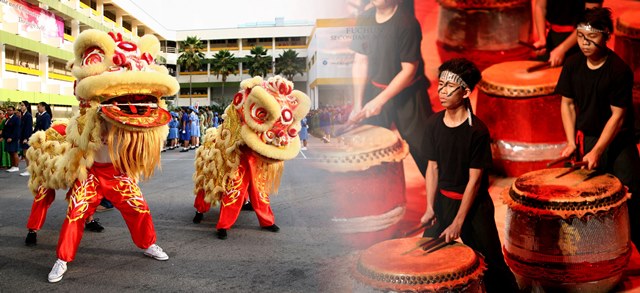 Lion and Dragon dance