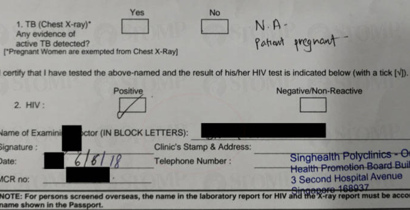 Clinic negligently ticks HIV positive box on health report
