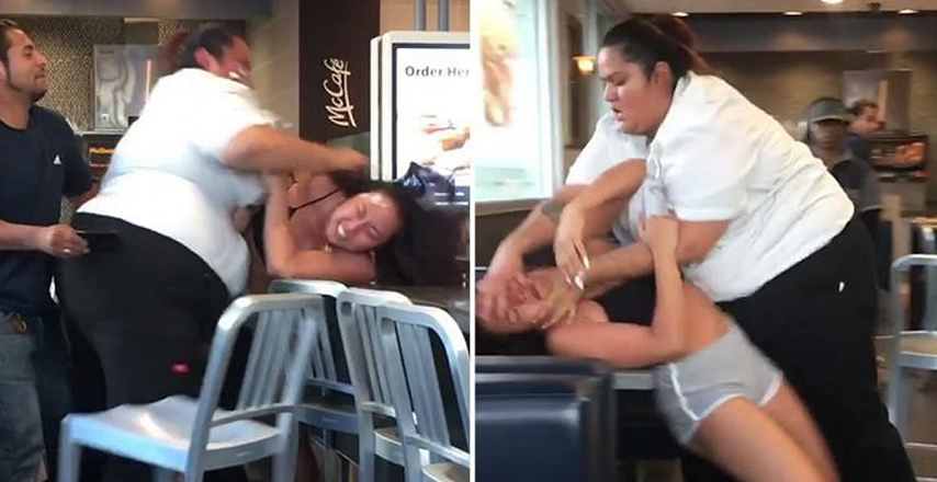 McDonald's Worker Body-slams Customer Who Threw Milkshake At Her