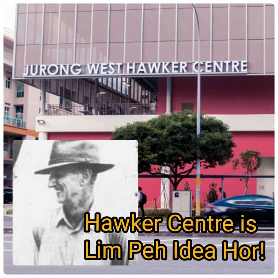 Hawker Centre was an idea by Ang Moh Governor Franklin Charles Gimson!