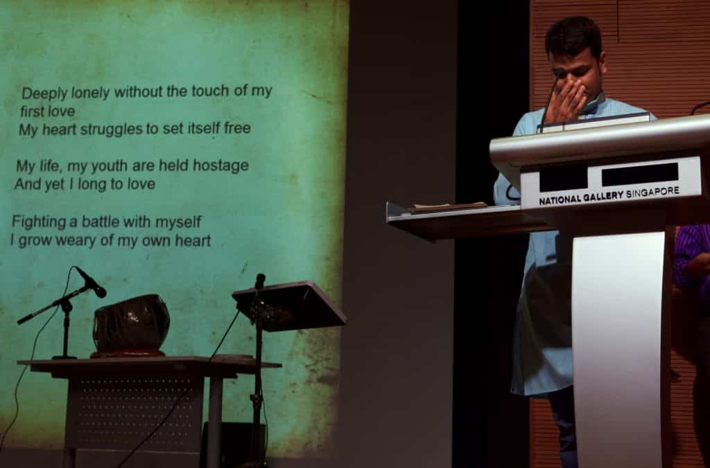 Bikas Nath, winner of the 2016 Migrant Worker Poetry Competition. Photo credits: New Naratif
