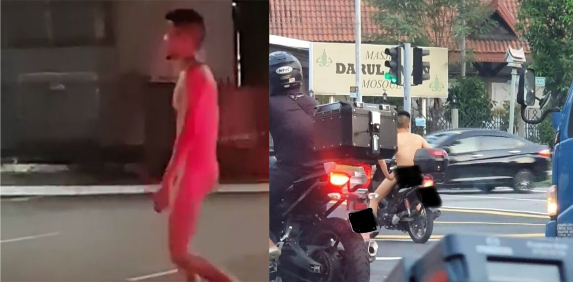 Man pleads guilty after getting caught for riding motorcycle in the nude around Singapore