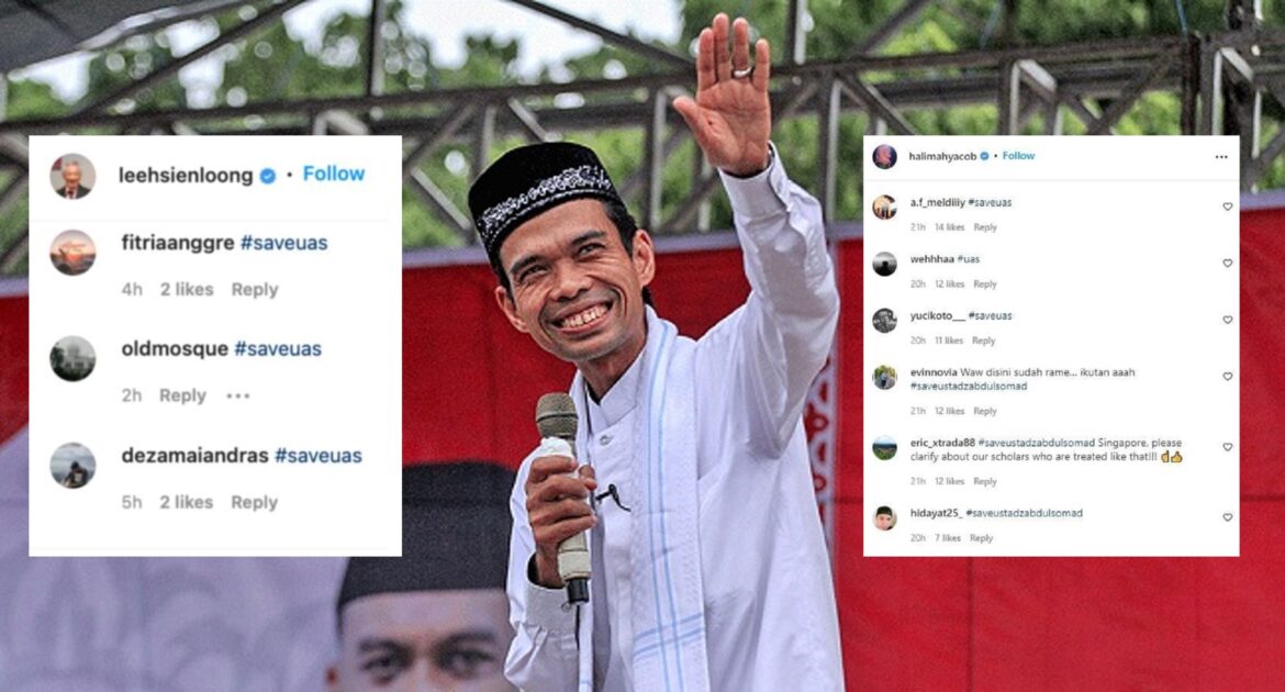 Multiple Gahmen and politicians’ social media pages tio spammed by supporters of Indonesian preacher after he was denied entry into S’pore