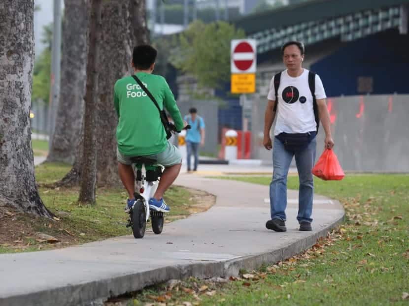 Food delivery rider fined $600 after he was caught riding on the footpath with his ebike