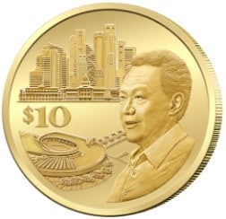 $10 LKY coin LKY100