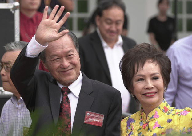 Tan Kin Lian and wife