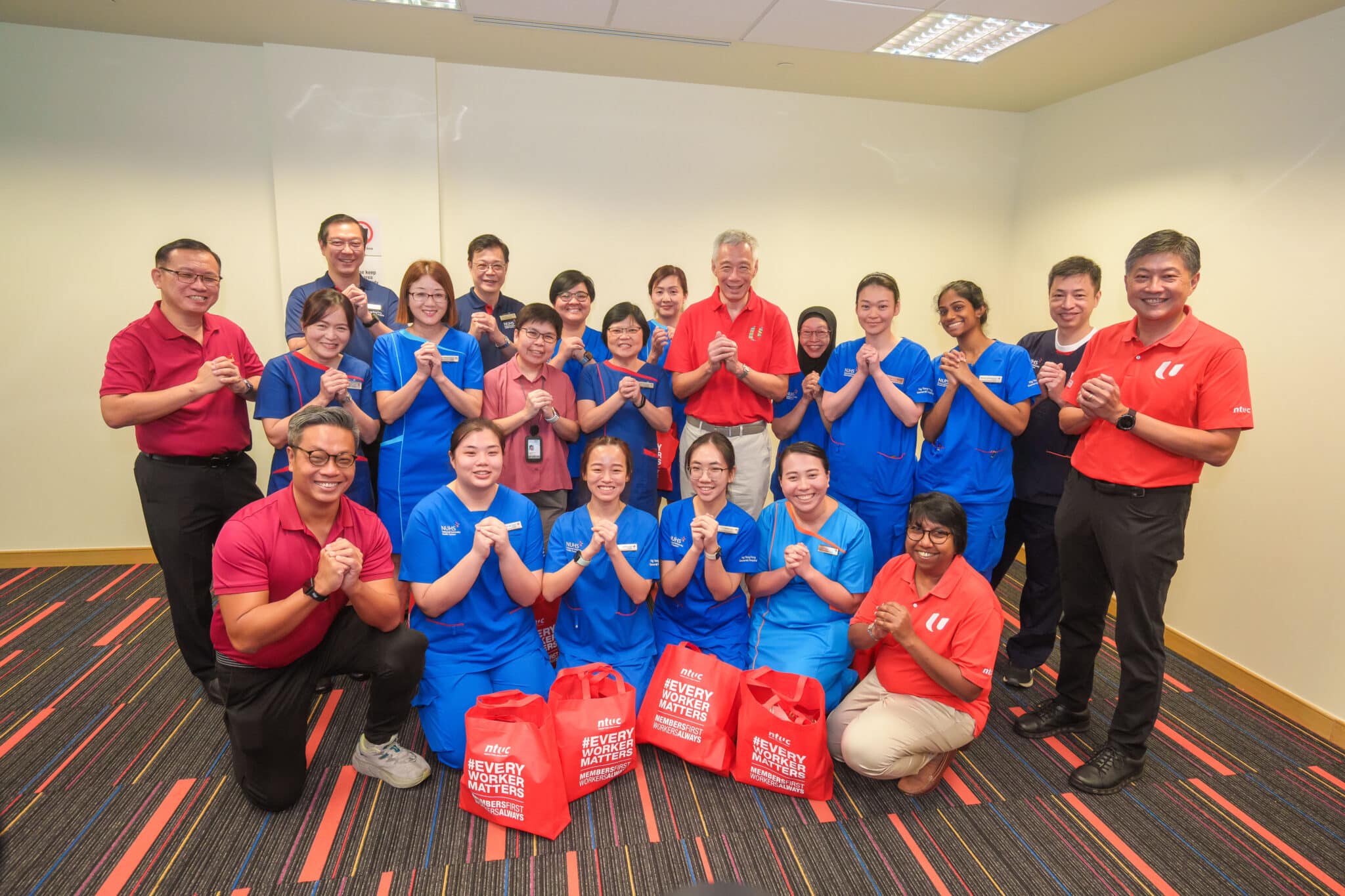 PM Lee & NTUC give thanks to healthcare workers on Lunar New Year's Eve