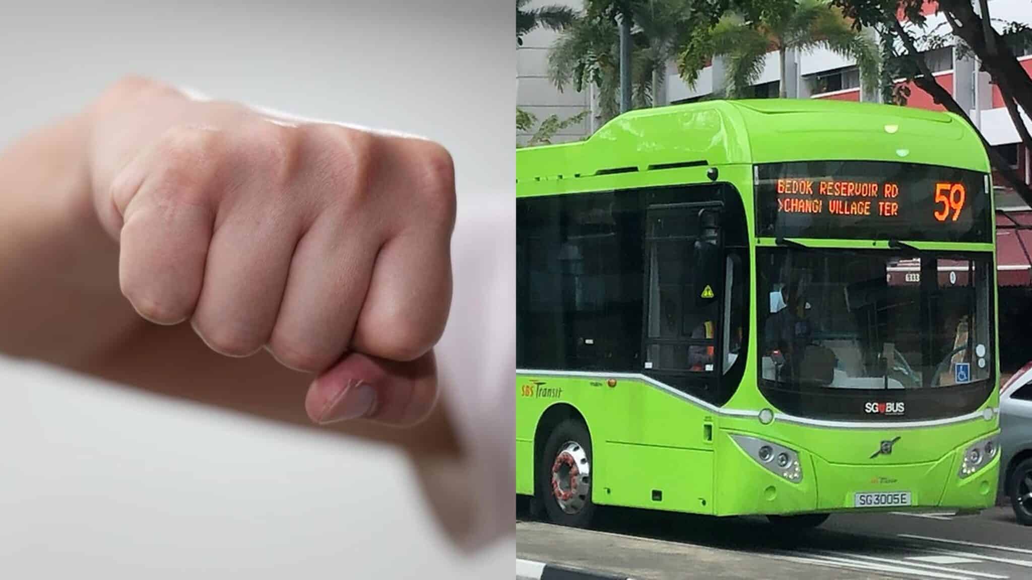 Man Jailed 6 Weeks After He Punches SBS Lady Bus Driver Because He Waited Too Long for Bus