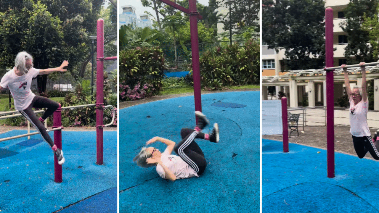 Singapore Grandma's Parkour Clip Sparks Online Debate