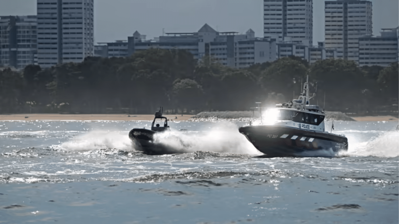 Illegal Entry: 3 Men Arrested in Singapore Waters, Coast Guard Officer Sustains Injuries During Chase