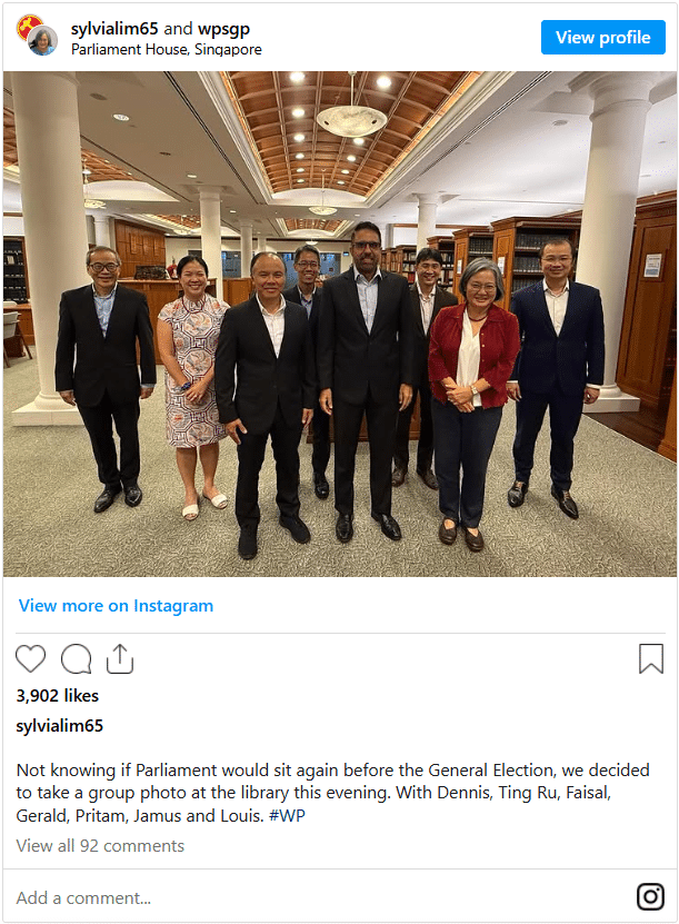 WP at Parliament House before GE2025