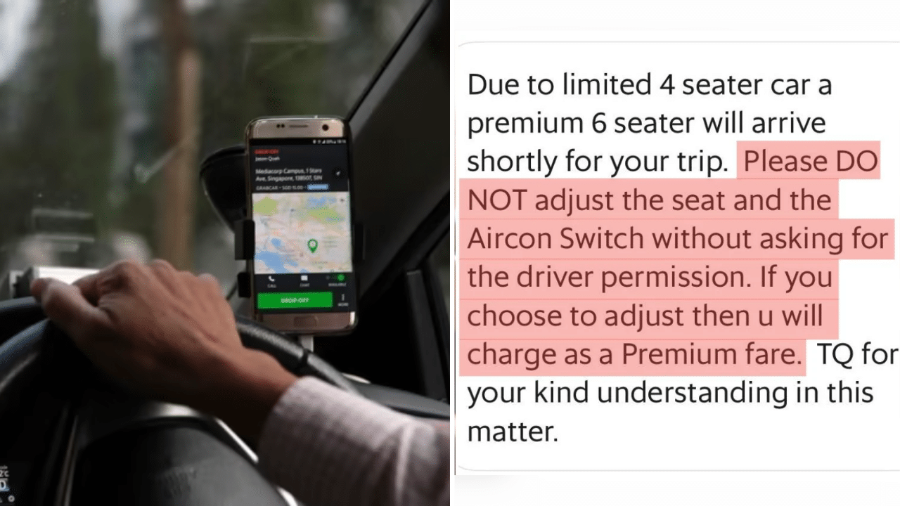 Netizens Debate Fairness of Grab Driver's Premium Fare Policy for In-Car Adjustments