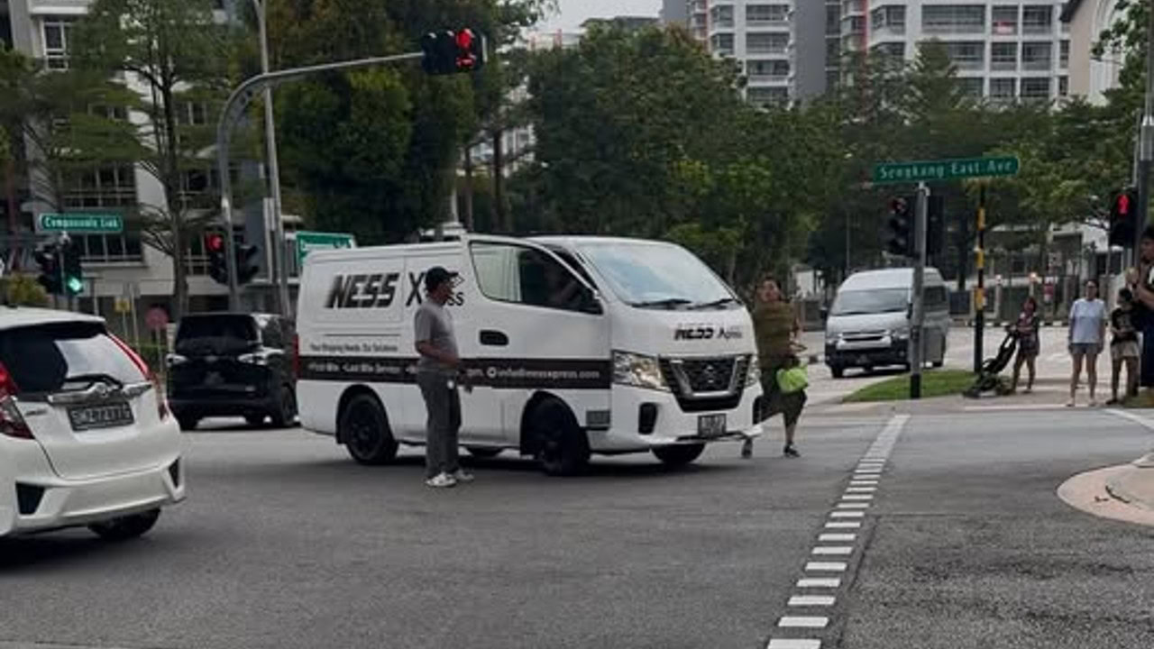 Man Allegedly High on Drugs Stops Van in the Middle of Road, Eyewitness Intervenes