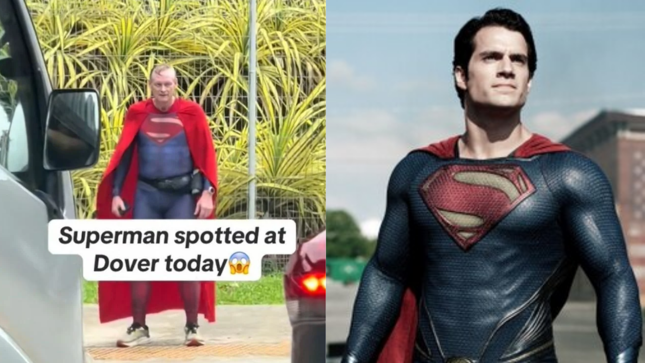 Local Man Dons Superman Costume for Daily Jog, Brings Joy to Dover Residents