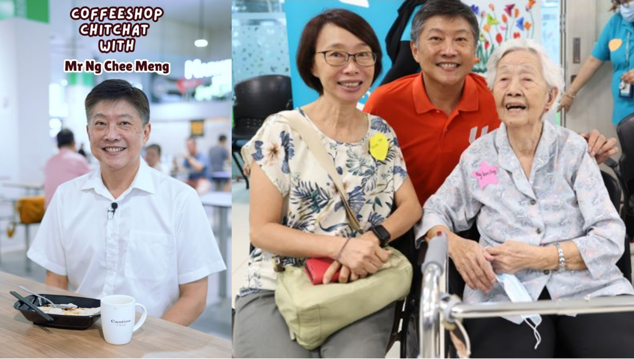 Ng Chee Meng jio residents to “lim kopi” and invites them to share their caregiving struggles with him