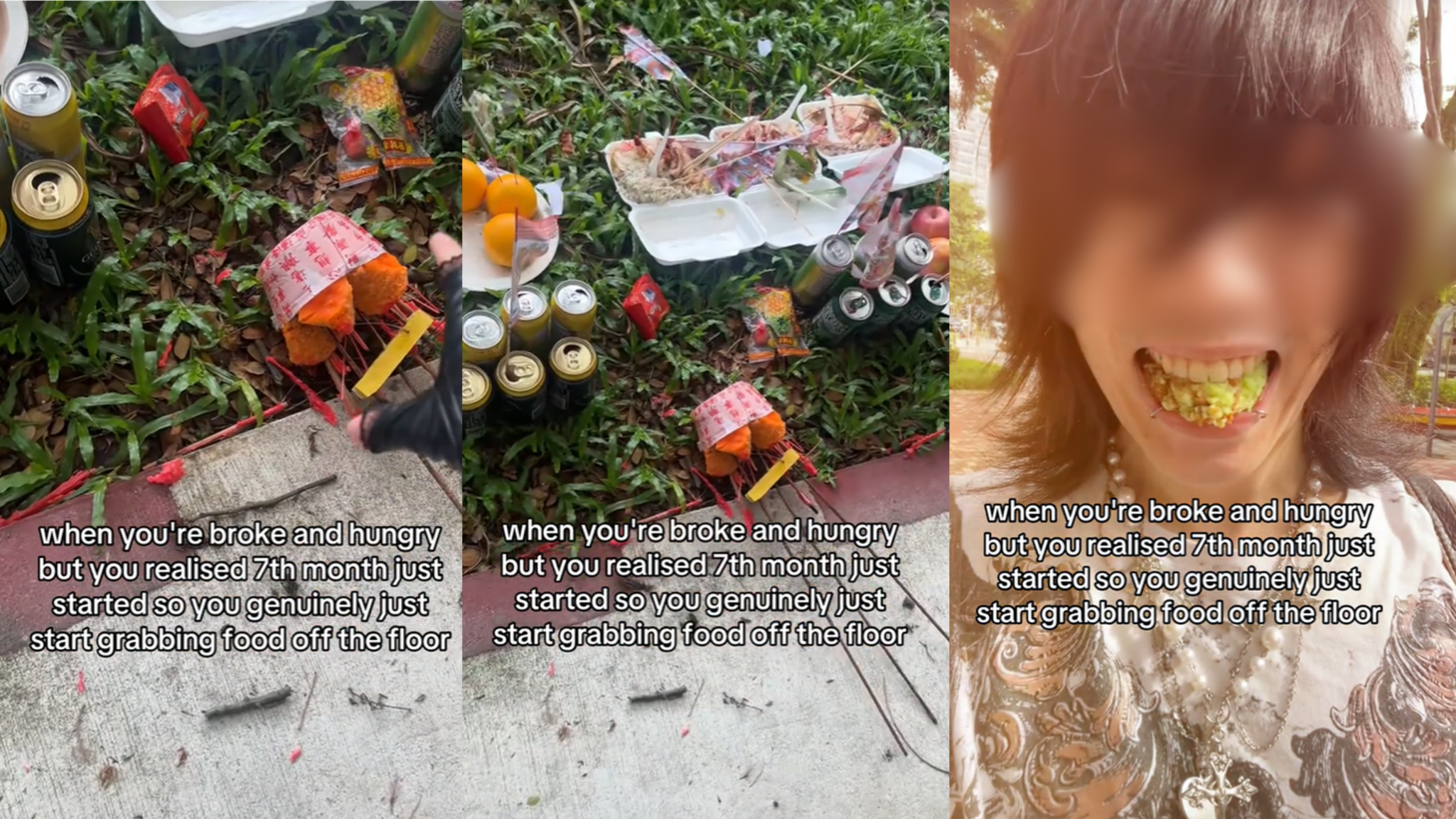 Singaporean youth flamed for eating Hungry Ghost Festival offerings, later clarifies that it was a pandan cake that he bought