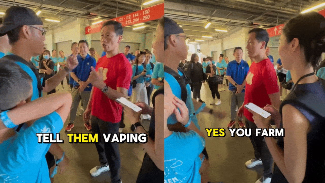 Health Minister Ong Ye Kung learns ‘brain rot’ slang from RunnerKao in anti-vaping message to youths