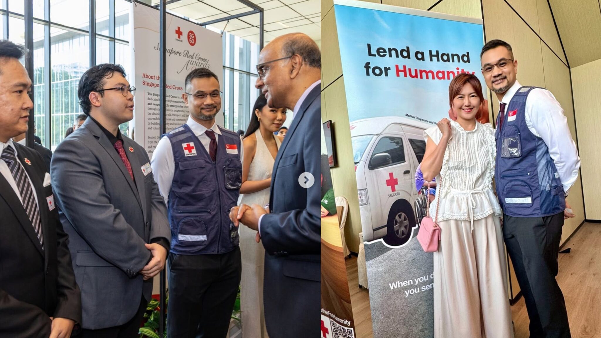 Stefanie Sun shows support as husband receives High Commendation Award from Singapore Red Cross