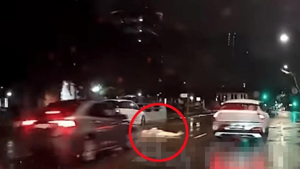 44-year-old man arrested after lying drunk in the middle of the road