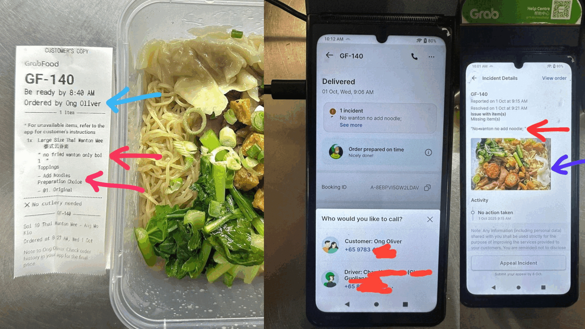Hawker calls out customer for making false complaints to get free meals via Grab
