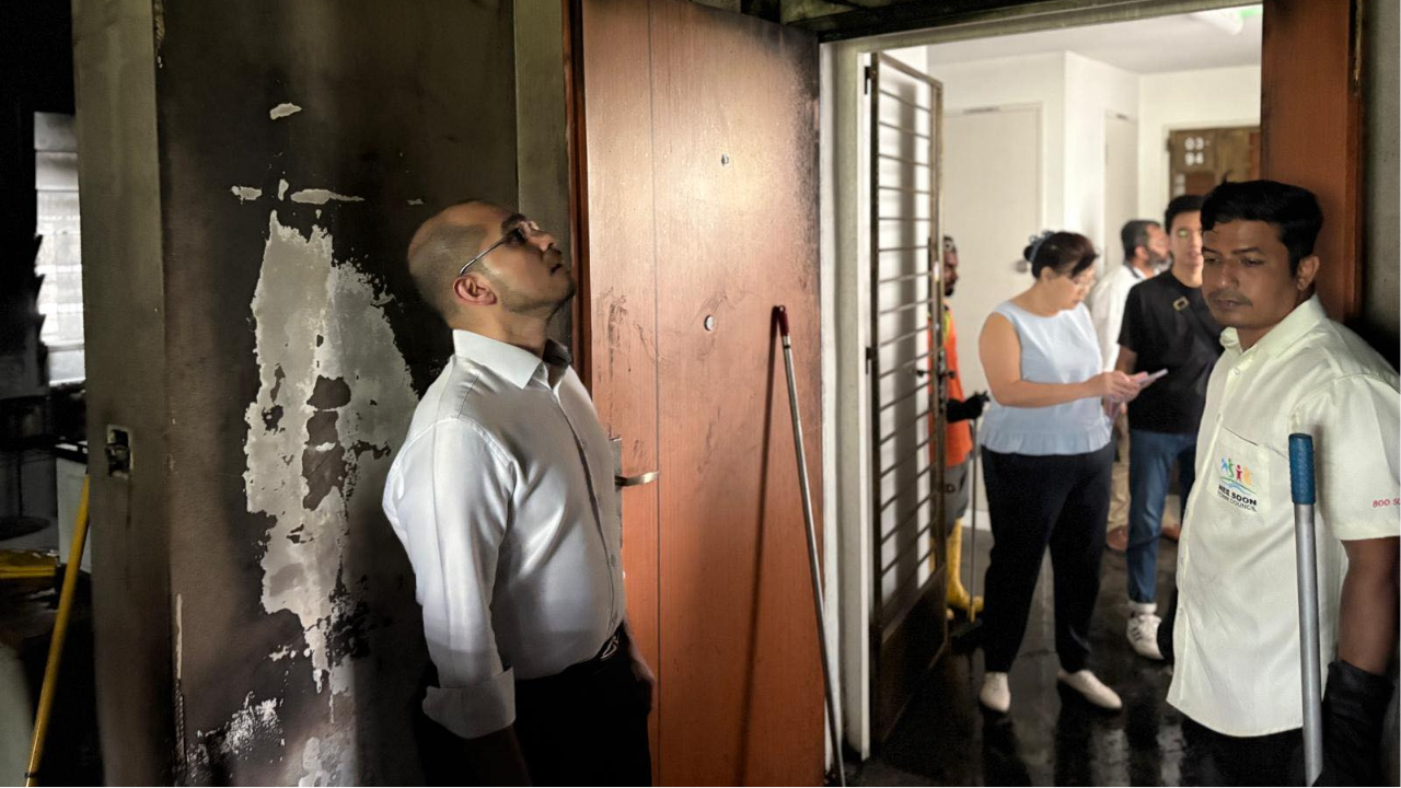 PMD Fire at Yishun Block Forces 40 Residents to Evacuate