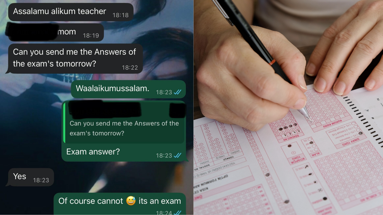 Viral Text Shows Parent Requesting Exam Answers from Teacher