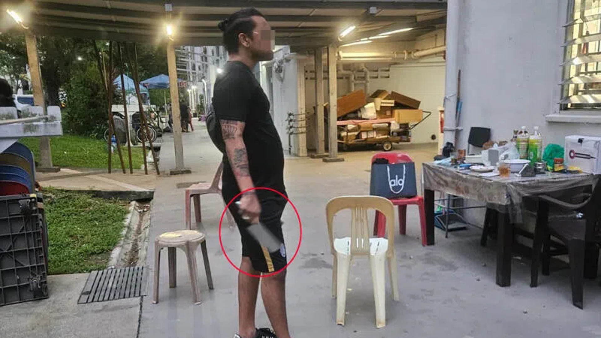 Man armed with three knives attacks residents singing at Boon Lay void deck