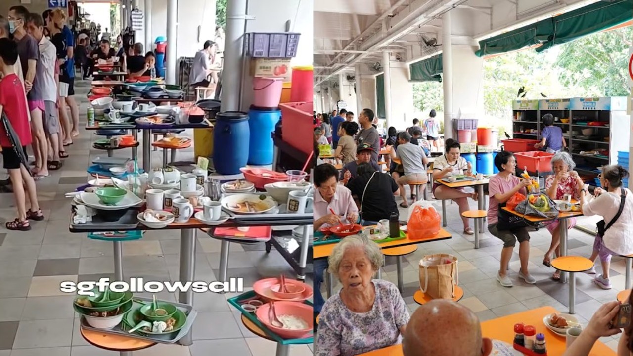 Cleaning fees increased, but trays still pile up at Chong Boon Market & Food Centre, say hawkers