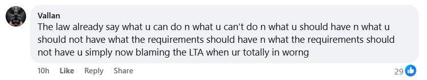 Comment 5 Man complains about LTA impounding his e-bike, ends up getting schooled by netizens