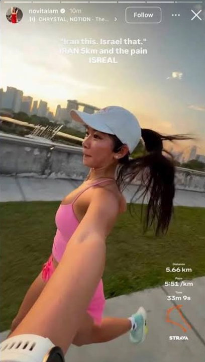 Singapore Chio Bu influencer Novita Lam’s “Iran this, Israel that” joke sparks backlash on Reddit, netizens call her tone-deaf IGS